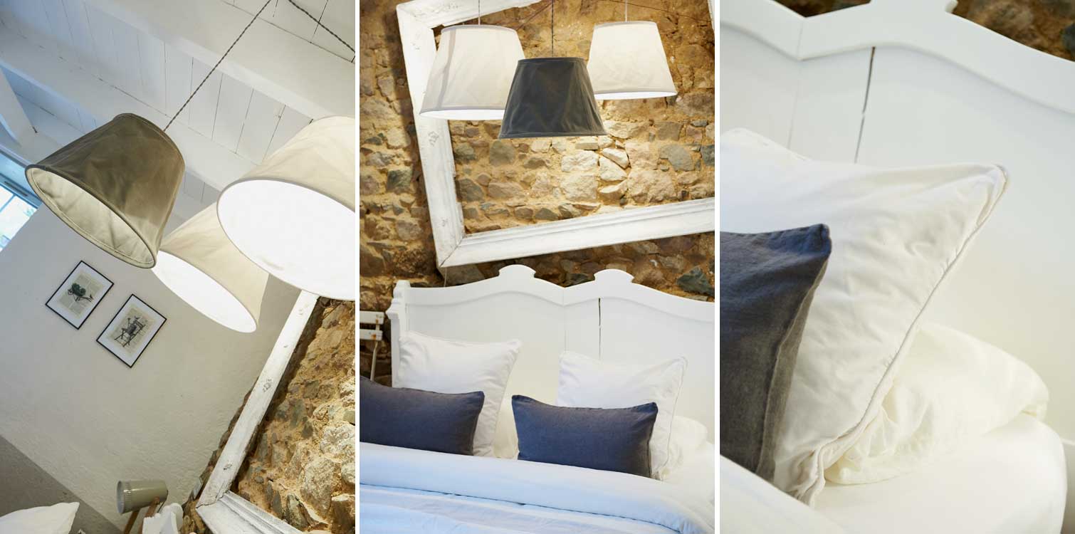 Romantisches Schlafzimmer für ein gemütliches Hide-Away in der Bretagne