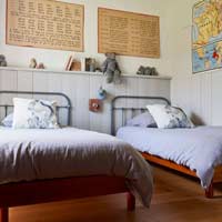 kids friendly bedroom in old school style for holidays in France