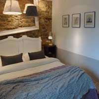 Bedroom for couple, country home for holidays in Brittany
