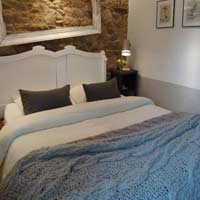 bedroom for couple, family friendly self-catering cottage in Brittany, France