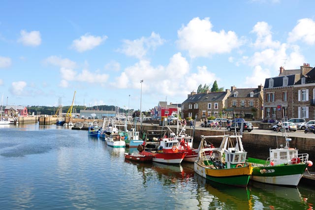 The picturesque port town of Paimpol in Brittany