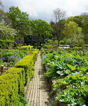 Jardin potager du Char à Bancs à Plélo, Bretagne